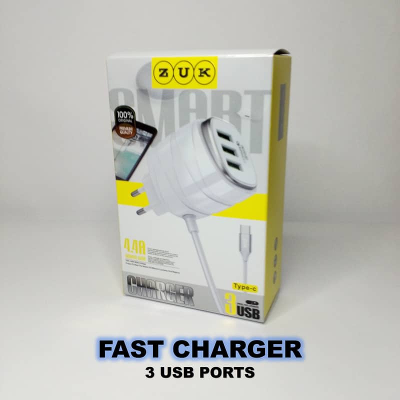 Type C Fast Charger with 3 USB ports 3