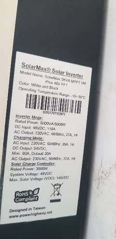 5kw solar inverter 48 volt off grid