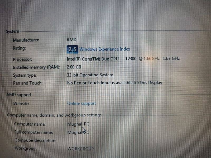 Core 2 due Laptop Conditions 10/10 2Gb ram 80Gb/160Hard 6