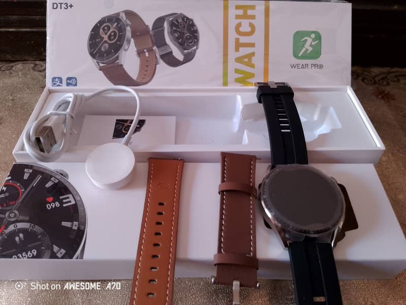 Smart Watch DT3+ wear pro dual straps wireless charging (New open box) 0