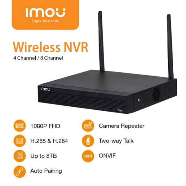 Imou WiFi NVR 4 channel 8 channel 0