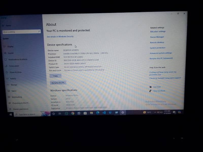 HP ProBook Core i7 7th Gen | 12 GB Ram - 512 GB SSD 2