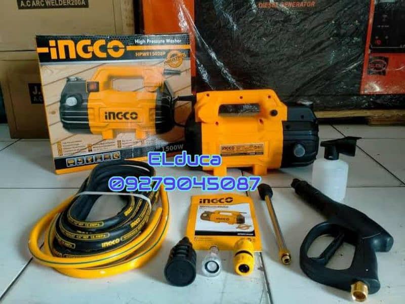 INGCO industrial High Pressure Car Washer - 100 Bar, Induction Motor 3