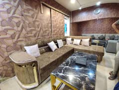 L Shape Turkish Fabric sofa