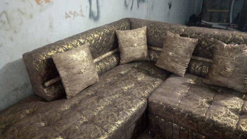 L Shape Turkish Fabric sofa 3