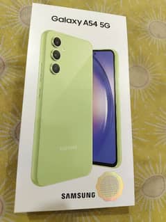Samsung a54 5g 8/256 lime colour with 5 month warranty