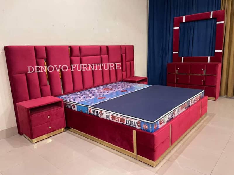 bed, complete bedset, poshish bed, modern beds (Denovo Furniture) 17