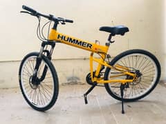 Hummer Imported Mountain Bike Cycle Bicycle XL full size folding cycle 0