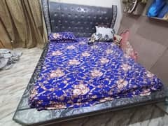 selling my king size bed with side tables without mattress 0