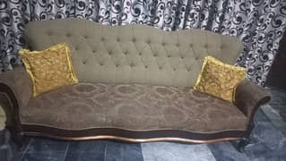 pure shesham wood 5 seater sofa
