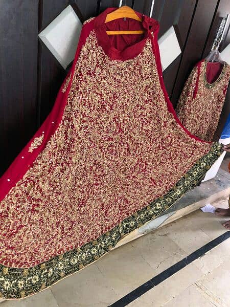 bridle lehnga with silver jewellry & breif case 2