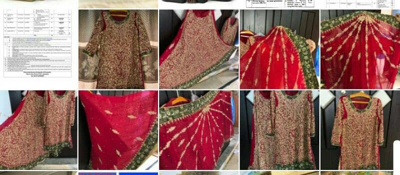 bridle lehnga with silver jewellry & breif case 8
