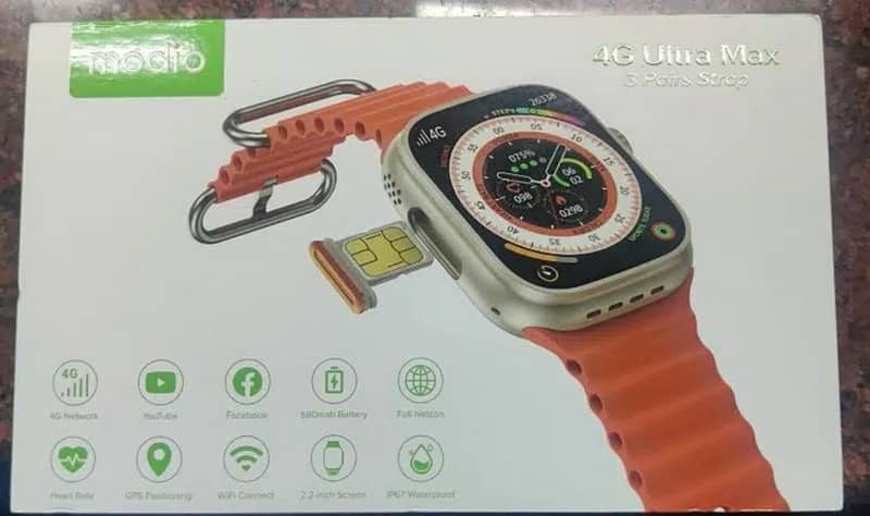 Outclass 4G Ultra max Watch with very 4G sim working 1