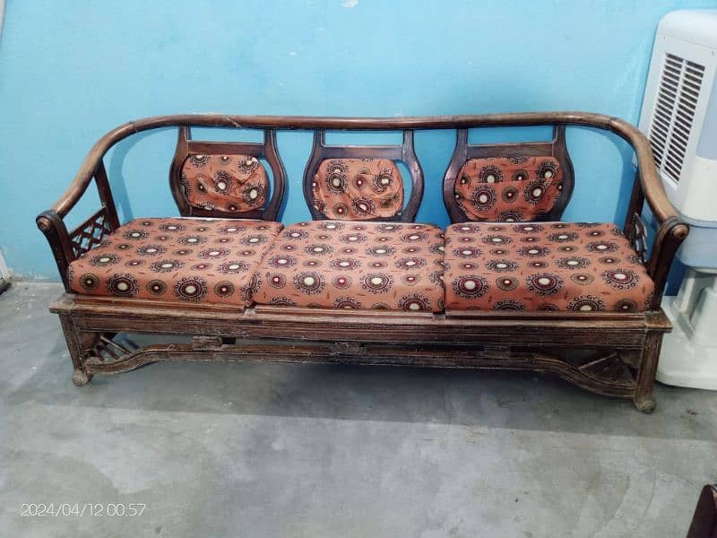 Sofa Set Wood 2