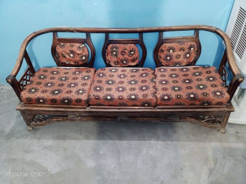 Sofa Set Wood 4