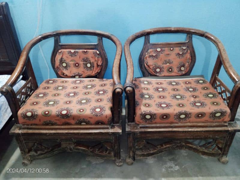 Sofa Set Wood 6