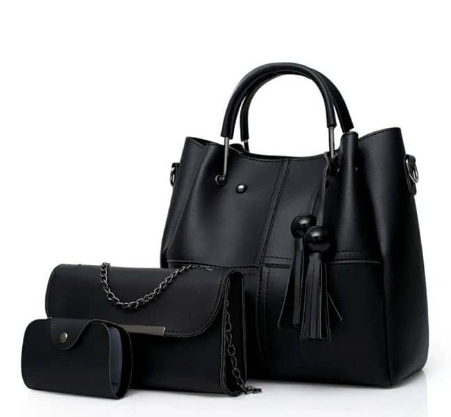 3 pcs women is leather shoulder bag | Free delivery to all Pakistan| 2