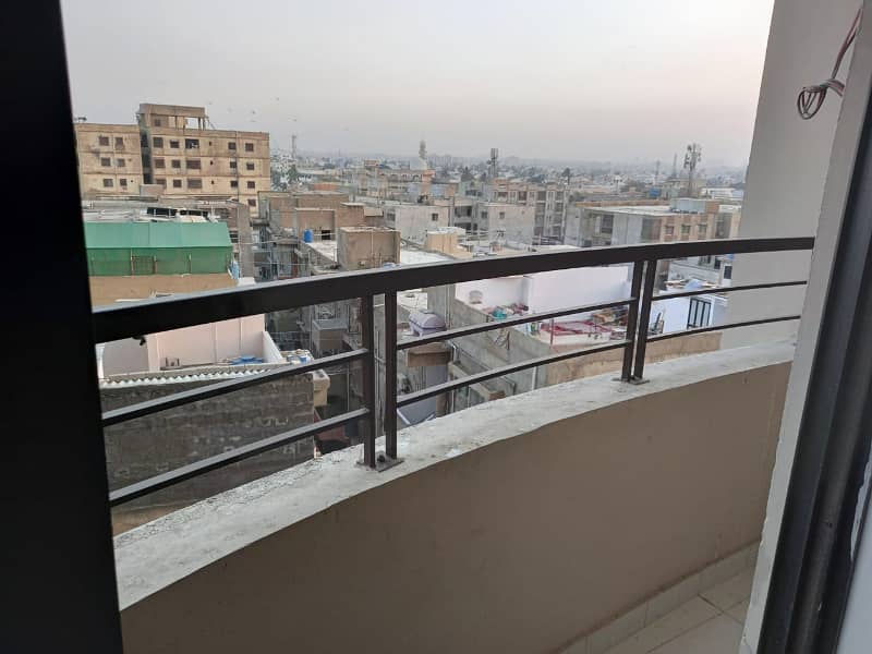3 Bed dd west open almost brand new apartment for sell in Saima Royal Residency, Main Rashid Minhas Road Gulshan-E-Iqbal Block:02 2