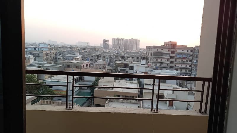 3 Bed dd west open almost brand new apartment for sell in Saima Royal Residency, Main Rashid Minhas Road Gulshan-E-Iqbal Block:02 8