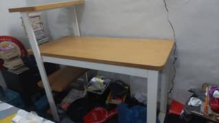 study table with shelf