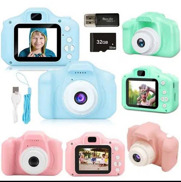 Kids Mini HD Digital Video Selfie Camera Portable Outdoor Photography 0