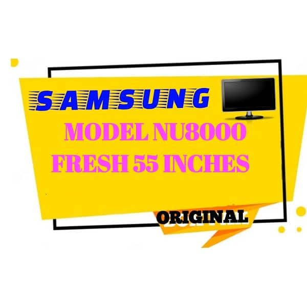 SAMSUNG NU7090 55 INCHES UHD SMART 4K TV ORIGINAL 8