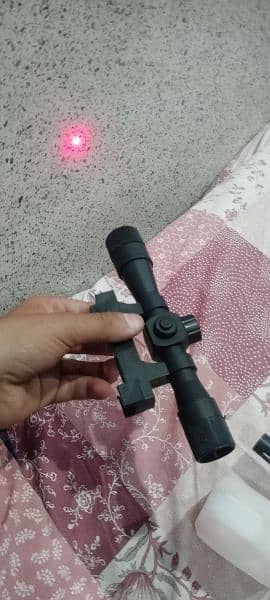 toy gun realistic look with laser 8