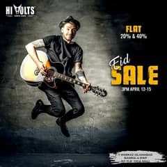 Flat 20% - 40% OFF on Musical Instruments Guitar, Violins, Ukulele
