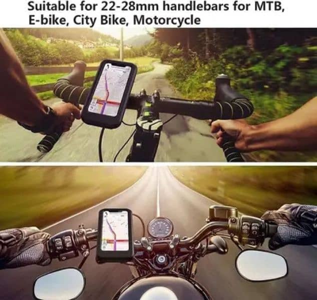 360 Degree Bicycle Motorcycle Phone Holder For Maps Navigation Mount 2