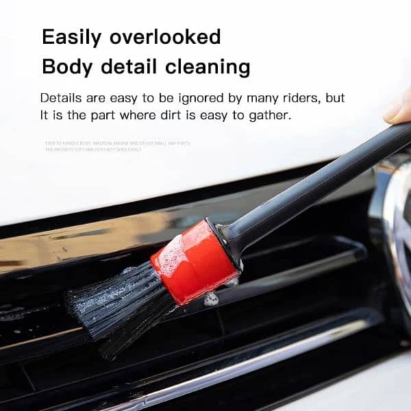 5pcs Car Wash Brush Soft Brush Detail Brush Automotive Interior 2