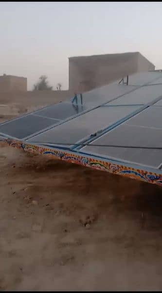 Solar plates moveable trolley for turbine 5