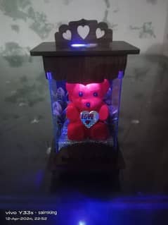 bear showpiece light  for best wishes 0