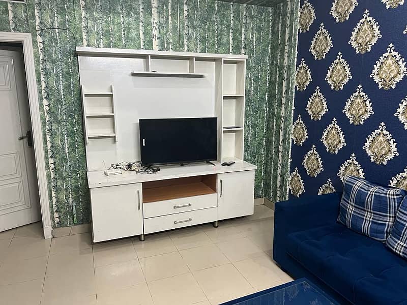 2 bed full furnished flat available for rent in civic center phase 4 bahria town Rawalpindi 1