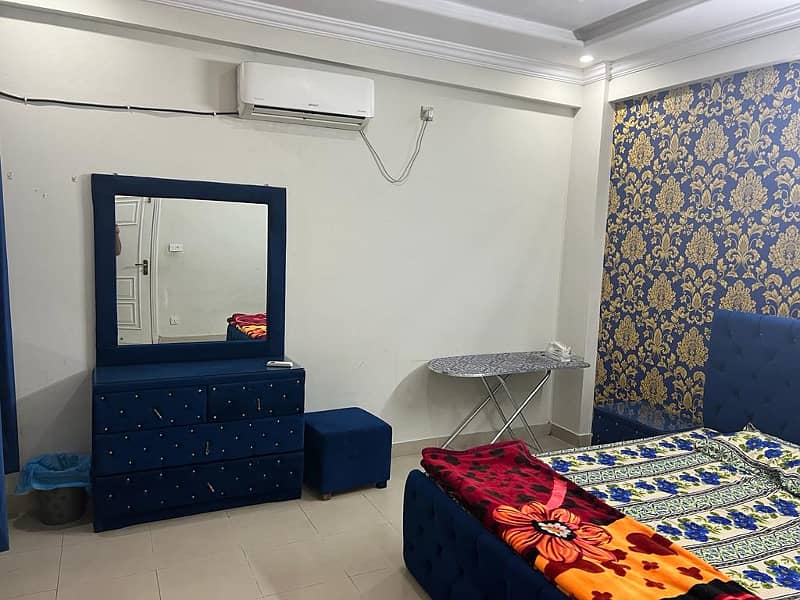 2 bed full furnished flat available for rent in civic center phase 4 bahria town Rawalpindi 3