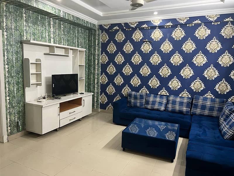 2 bed full furnished flat available for rent in civic center phase 4 bahria town Rawalpindi 10