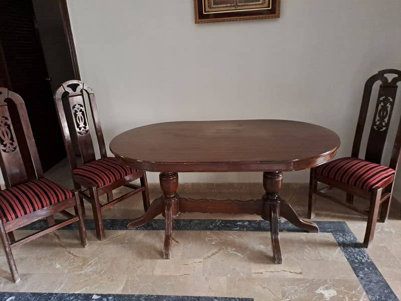 Wooden Dining Table set with 3 Chairs 2