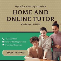 Home Tutor - A/Level - O/Level - Online Classes - Online Tuition