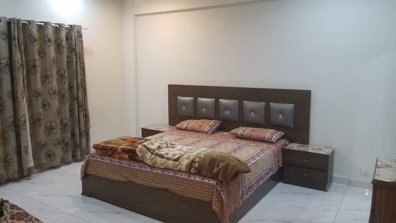 1 bed full furnished flat available for rent in hights 2 extension phase 4 bahira town Rawalpindi 1