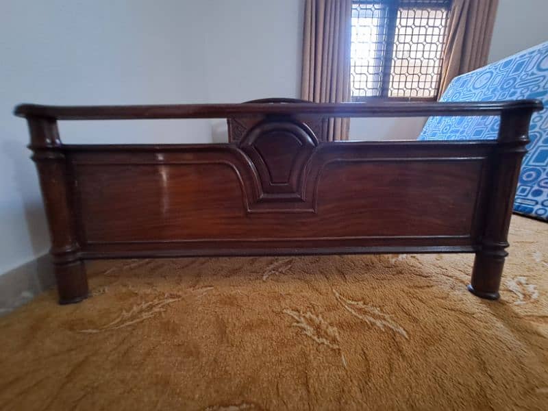 Sheeshan Single Bed with Side Table without Mattress 2