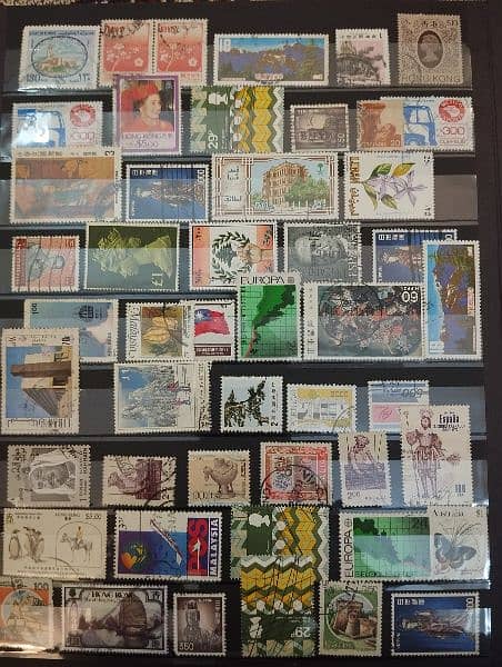 Vintage Postage Stamp Collection Book different countries Stamps. 3