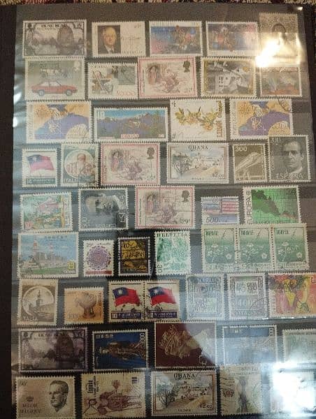 Vintage Postage Stamp Collection Book different countries Stamps. 6