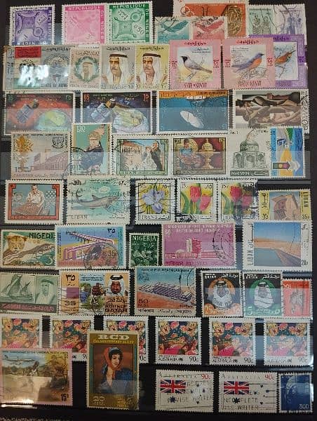 Vintage Postage Stamp Collection Book different countries Stamps. 11