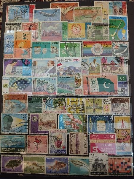 Vintage Postage Stamp Collection Book different countries Stamps. 15