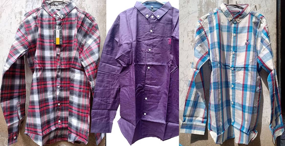 Full sleeves mens shirts bulk quantity in wholesale price 2