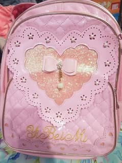 pink beautiful girls bag for sale imported. . .