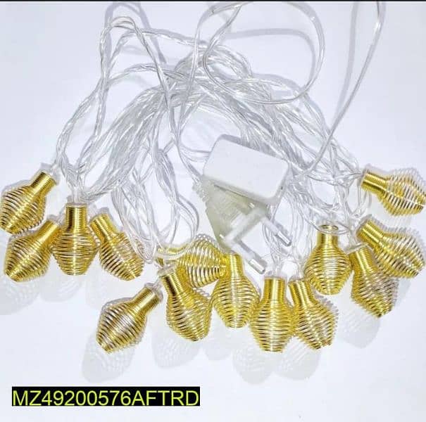 Spring Coil Light String Metal Lamps Pack Of 14 2