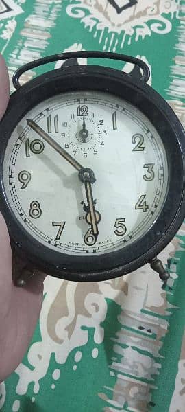 Antique Blangy Vintage 1920 Table Clock brass Alram Classic France 1