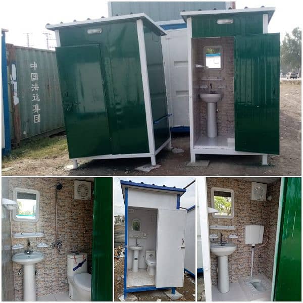 Toilet/washroom Porta cabin guard room prefab Shed container office. . 1