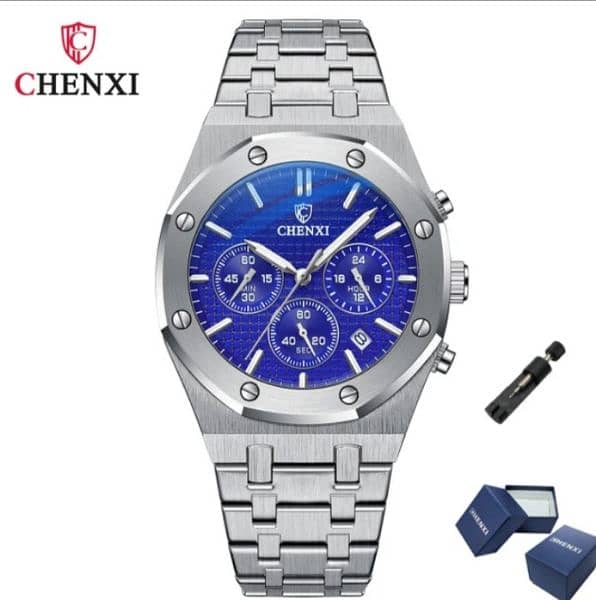 CHENXI 948 Chronograph Business Top Brand Watch Men Stainless STEEL 1