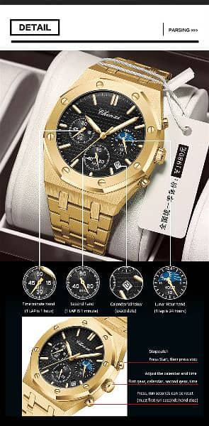 CHENXI 948 Chronograph Business Top Brand Watch Men Stainless STEEL 6